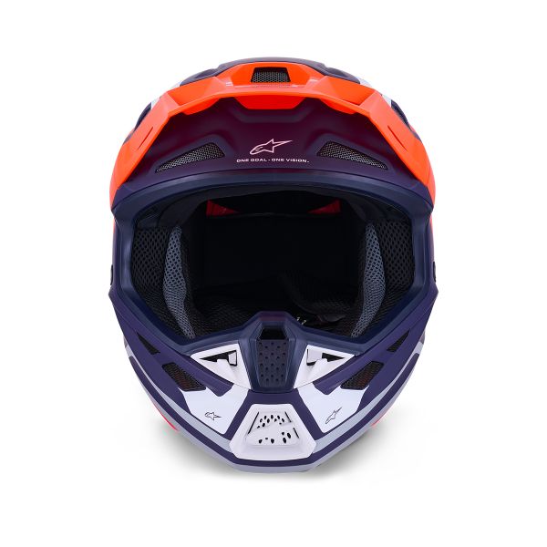 Alpinestars S-M7 Core Naranja Azul Mate
