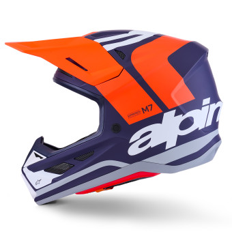 Alpinestars S-M7 Core Naranja Azul Mate