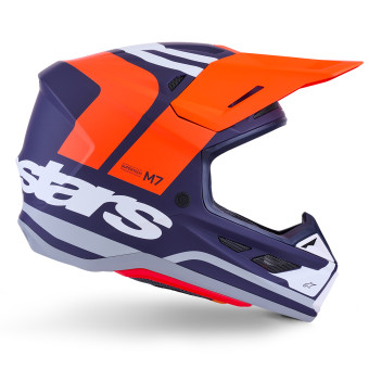 Alpinestars S-M7 Core Naranja Azul Mate