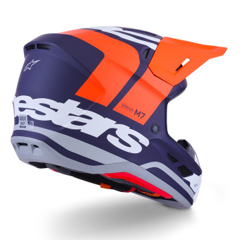 Alpinestars S-M7 Core Naranja Azul Mate
