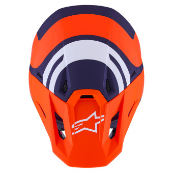 Alpinestars S-M7 Core Naranja Azul Mate