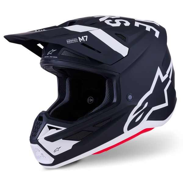 Cross Alpinestars S-M7 Dasher Negro Blanco Mate Cross Alpinestars S-M7 Dasher Negro Blanco Mate