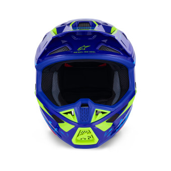 Alpinestars S-M7 Deed Azul Amarillo Fluo Brillante