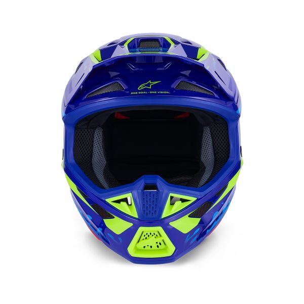 Alpinestars S-M7 Deed Azul Amarillo Fluo Brillante