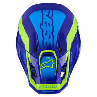 Alpinestars S-M7 Deed Azul Amarillo Fluo Brillante