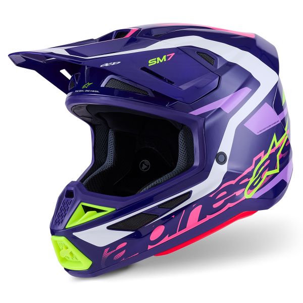Cross Alpinestars S-M7 Deed Violeta Rosa Brillante Cross Alpinestars S-M7 Deed Violeta Rosa Brillante