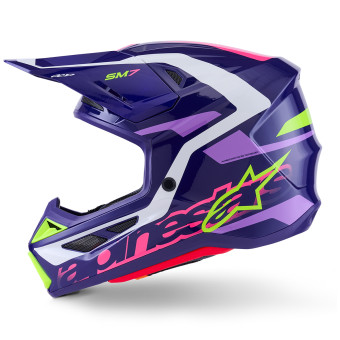 Alpinestars S-M7 Deed Violeta Rosa Brillante