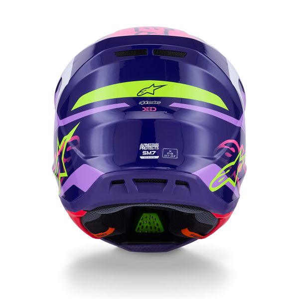 Alpinestars S-M7 Deed Violeta Rosa Brillante