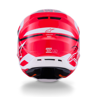 Alpinestars S-M7 Deed Rojo Negro Blanco Brillante