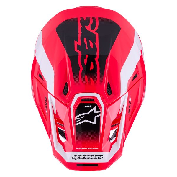 Alpinestars S-M7 Deed Rojo Negro Blanco Brillante