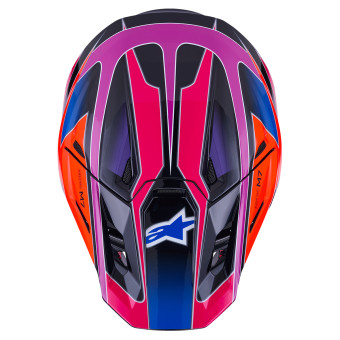 Alpinestars S-M7 Fuse Azul Violeta Rosa Brillante
