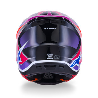 Alpinestars S-M7 Fuse Azul Violeta Rosa Brillante