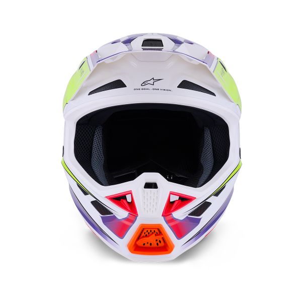 Alpinestars S-M7 Fuse Wh Amarillo Fluo Púrpura Brillante