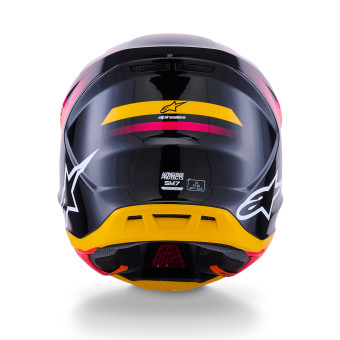 Alpinestars S-M7 Rise Negro Amarillo Rosa Brillante