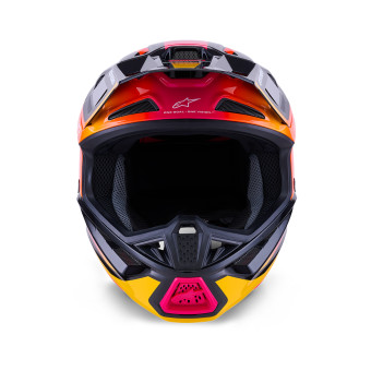 Alpinestars S-M7 Rise Negro Amarillo Rosa Brillante