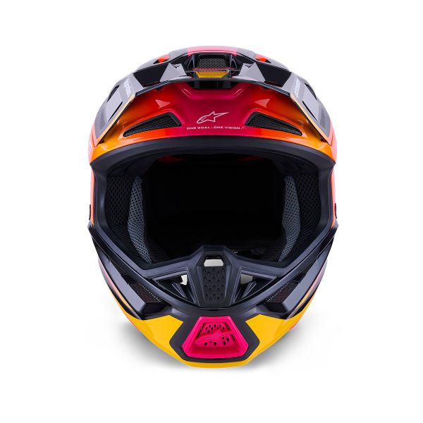 Alpinestars S-M7 Rise Negro Amarillo Rosa Brillante