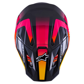 Alpinestars S-M7 Rise Negro Amarillo Rosa Brillante