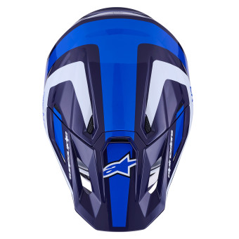 Alpinestars S-M7 Rise Azul Blanco Brillante