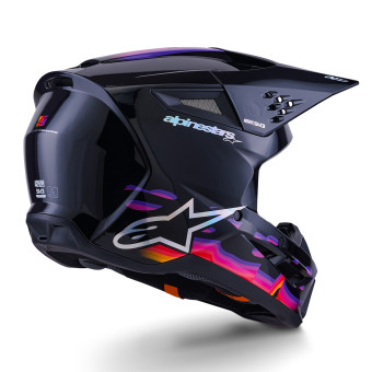 Alpinestars S-M7 Negro sólido brillante