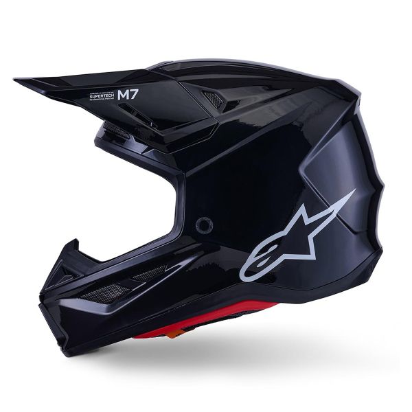 Alpinestars S-M7 Negro sólido brillante