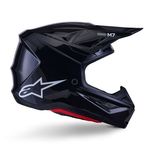 Alpinestars S-M7 Negro sólido brillante