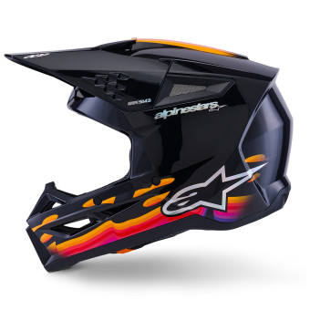 Alpinestars S-M7 Negro sólido brillante
