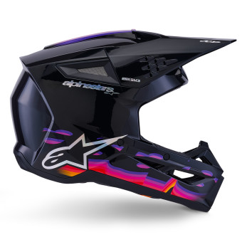 Alpinestars S-M7 Negro sólido brillante