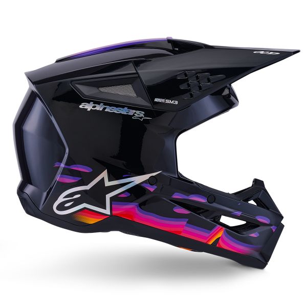 Alpinestars S-M7 Negro sólido brillante