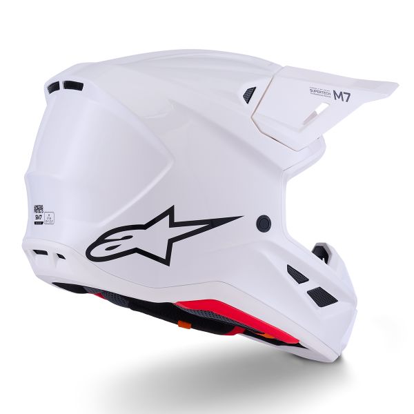 Alpinestars S-M7 Blanco sólido brillante