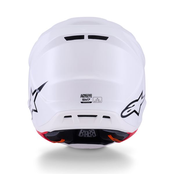 Alpinestars S-M7 Blanco sólido brillante