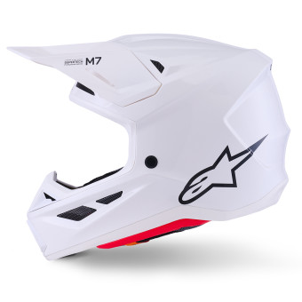 Alpinestars S-M7 Blanco sólido brillante