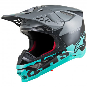 Cross Alpinestars S-M8 Radium Black Matte Mid Grey Teal