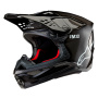Casque Cross Alpinestars Supertech S-M10 Negro Carbono Brillante