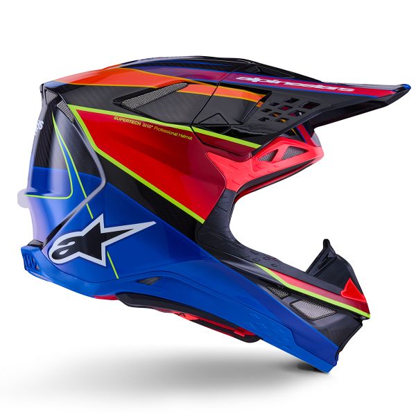 Alpinestars Supertech S-M10 Era Azul Rojo Amarillo Fluo Brillante