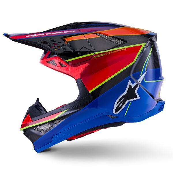 Alpinestars Supertech S-M10 Era Azul Rojo Amarillo Fluo Brillante