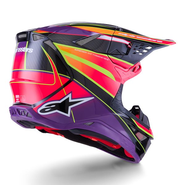 Alpinestars Supertech S-M10 Era Rosa Violeta Amarillo Fluo Brillante