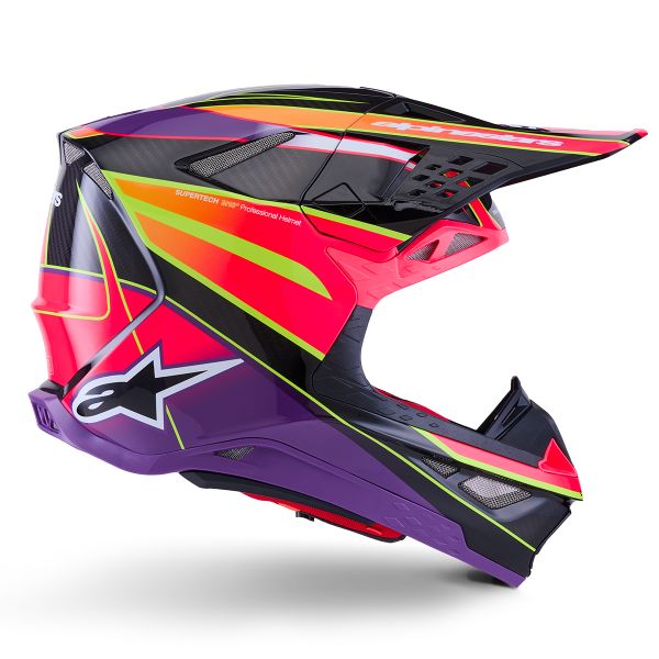 Alpinestars Supertech S-M10 Era Rosa Violeta Amarillo Fluo Brillante
