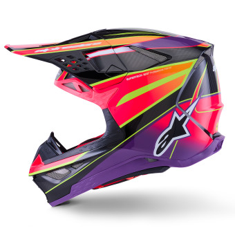 Alpinestars Supertech S-M10 Era Rosa Violeta Amarillo Fluo Brillante