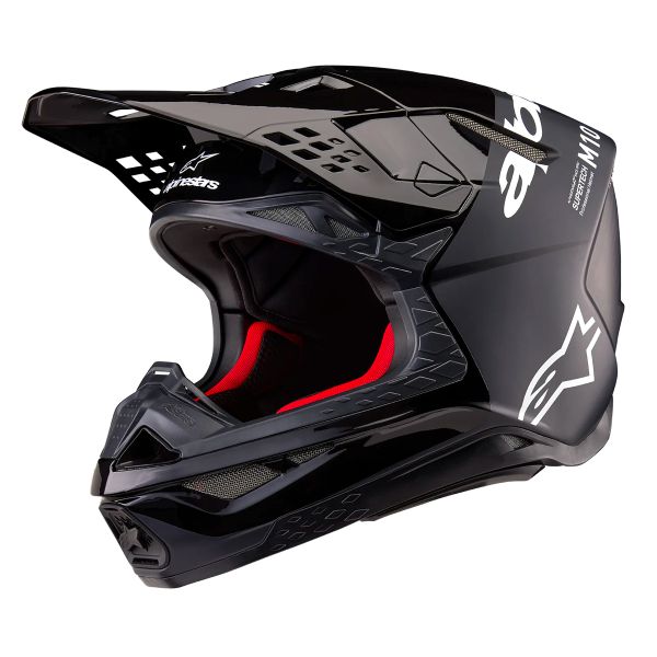 Cross Alpinestars Supertech S-M10 Flood Negro Gris Oscuro Cross Alpinestars Supertech S-M10 Flood Negro Gris Oscuro