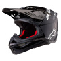 Casque Cross Alpinestars Supertech S-M10 Flood Negro Gris Oscuro
