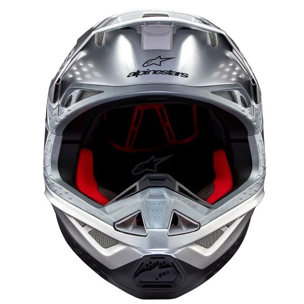 Alpinestars Supertech S-M10 Flood Plata Negro Naranja Fluo