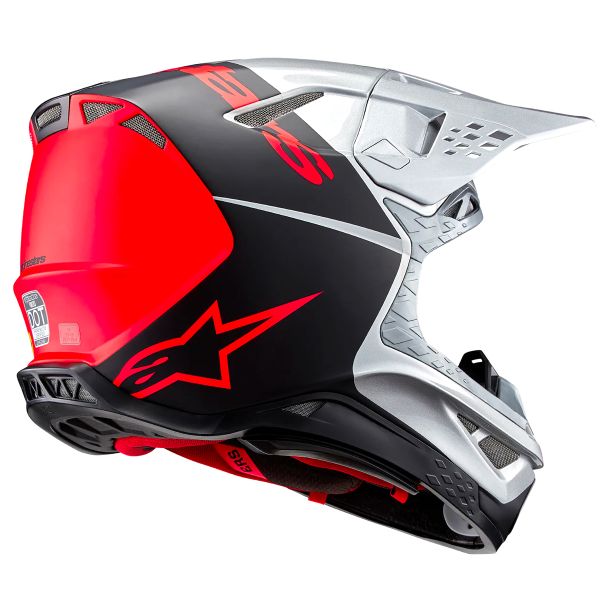 Alpinestars Supertech S-M10 Flood Plata Negro Naranja Fluo