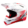 Casque Cross Alpinestars Supertech S-M10 Unite Rojo Blanco
