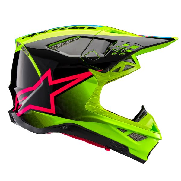 Alpinestars Supertech S-M10 Unite Amarillo Fluo Negro Rosa Diva