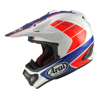 Cross Arai MX-V Evo Jump White Red Blue