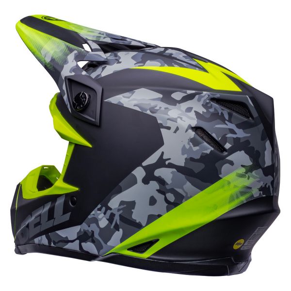 Bell Moto-9 Venom Black Camo Hi-Viz Yellow
