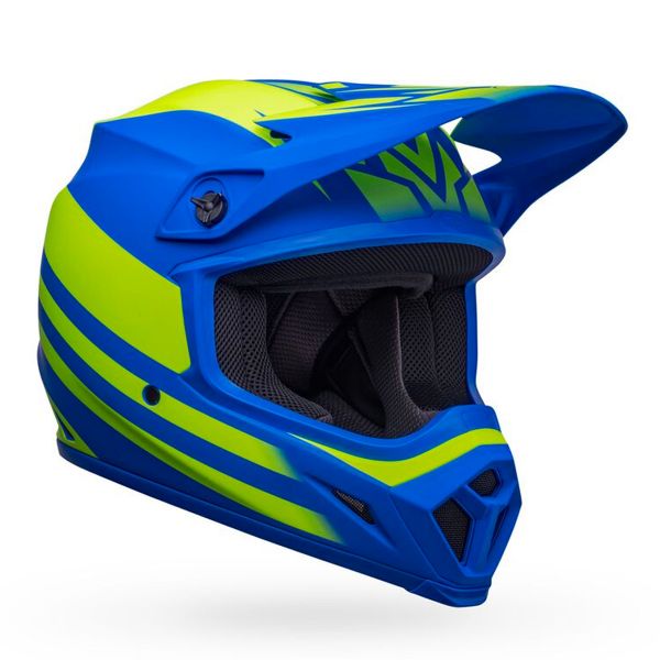 Cross Bell MX-9 Mips Disrupt Matt Classic Blue Hi-Viz Yellow