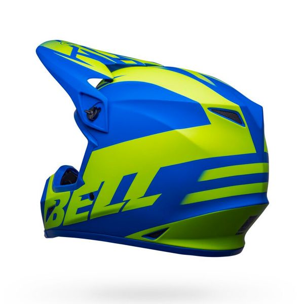 Bell MX-9 Mips Disrupt Matt Classic Blue Hi-Viz Yellow