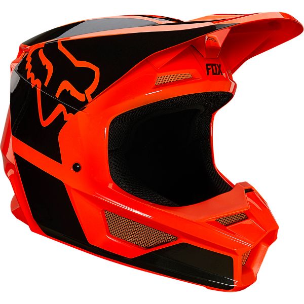Casco moto FOX V1 Revn Fluo Orange Envio Inmediato iCasque.es
