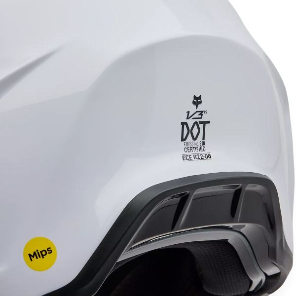 FOX V3 RS Carbon Solid White